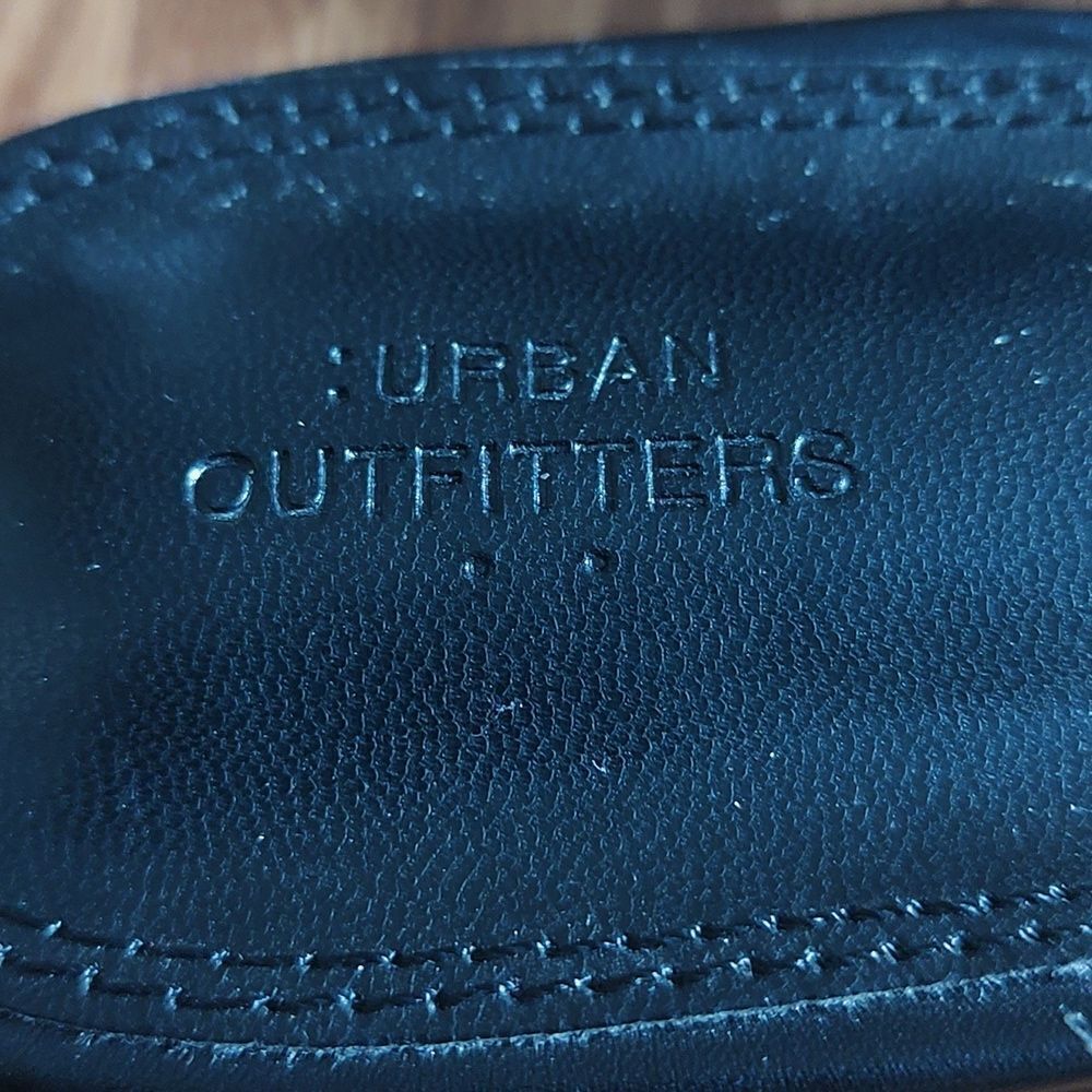 Urban Outfitters Black Satin Bow Mules Shoes Sz 10 - Picture 5 of 6